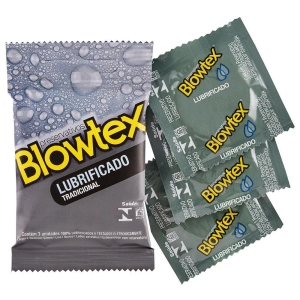 Preservativos Lubrificado Tradicional Blowtex 3 Unidades