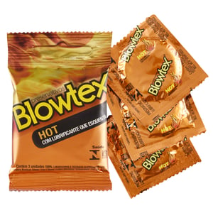 Preservativos Hot Sensação Quente Blowtex 3 Unidades