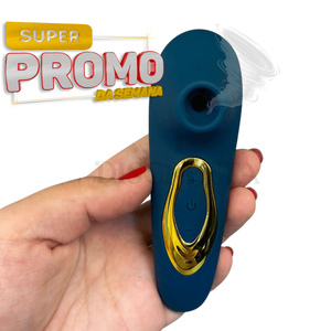 Vibrador Sugador Alice Estimulador de Clitóris com 5 Níveis de Velocidade