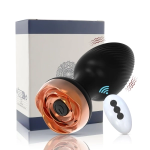 Plug Anal com Vibrador em Silicone e Controle Remoto sem Fio