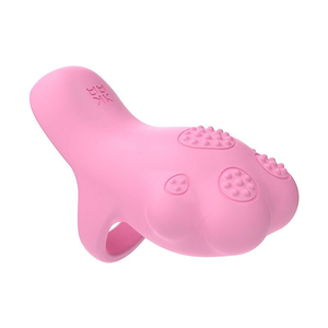 Vibrador Clitoriano Dedeira Gatinho em Silicone com 8 Modos e Recarregável