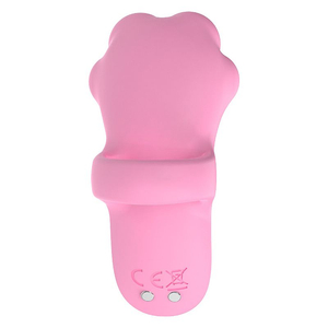 Vibrador Clitoriano Dedeira Gatinho em Silicone com 8 Modos e Recarregável