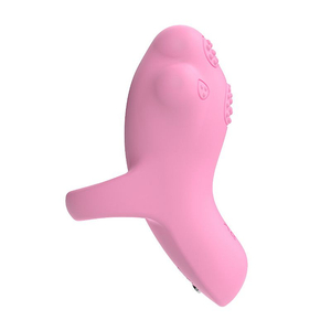 Vibrador Clitoriano Dedeira Gatinho em Silicone com 8 Modos e Recarregável