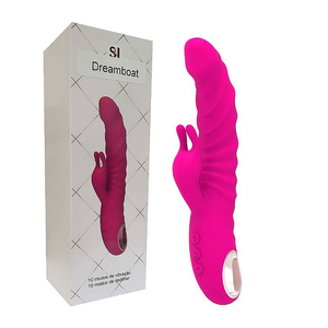 Vibrador Rabbit Ponto G Com Modo Vai e Vem e Alça de Luxo 10 Modos