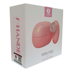 Vibrador Sugador de Clitóris Mini Pod Estimulador Discreto Formato de Fone Airpod
