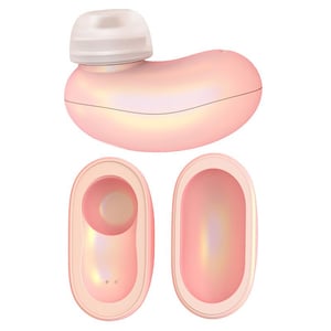 Vibrador Sugador de Clitóris Mini Pod Estimulador Discreto Formato de Fone Airpod