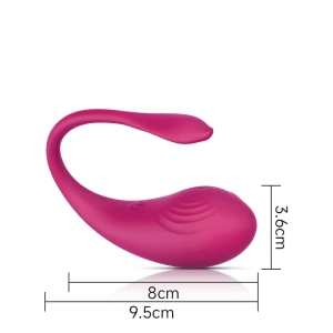 Vibrador de Casal com 9 Modos de Vibração por Aplicativo