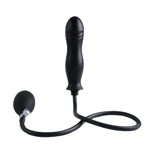 Plug Anal Inflável em Silicone Flexível em Formato de Glade 16x4cm