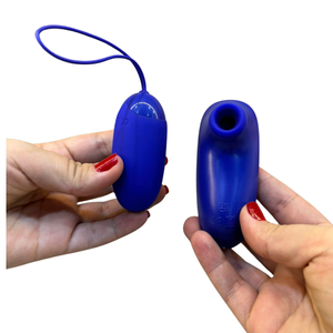 Kit Vibrador Bullet com Controle Remoto e Sugador Ondas de Pressão