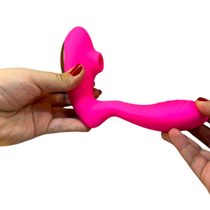Vibrador Ponto G com Sugador de Clitóris e 10 Modos de Vibrações