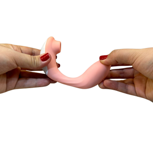 Vibrador de Clitóris com Potente Sugador e Estimulador Ponto G com Case de Carregamento