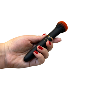 Vibrador Feminino Discreto em Formato de Pincel de Maquiagem Recarregável