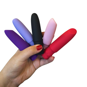 Vibrador Bullet Cápsula Vibratória Ponta Achatada 10 Modos de Vibração