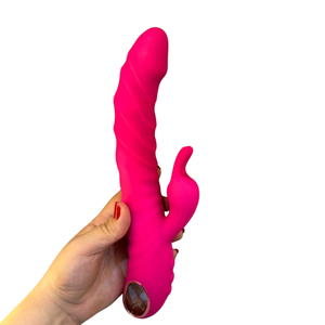 Vibrador Rabbit Ponto G Com Modo Vai e Vem e Alça de Luxo 10 Modos