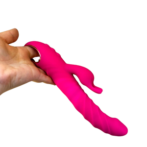 Vibrador Rabbit Ponto G Com Modo Vai e Vem e Alça de Luxo 10 Modos