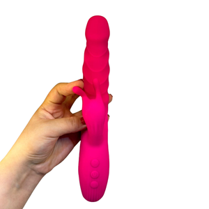 Vibrador Rabbit Ponto G Com Modo Vai e Vem e Alça de Luxo 10 Modos