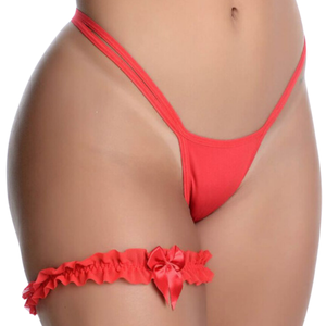 Calcinha Tanga Fio Dental Strappy com Perneira
