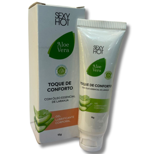 Gel Dessensibilizante Anal Toque de Conforto Aloe Vera com Óleo Essencial de Laranja 15g