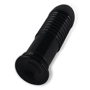 Plug Anal Grande em Silicone com Ventosa e Relevos Massageadores