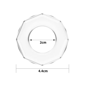 Anel Peniano em Silicone Transparente Flexível