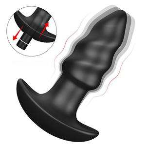 Plug Anal em Silicone com Cápsula Vibratória Recarregável