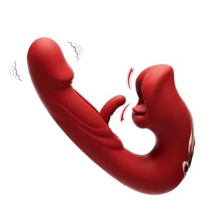 Vibrador 3 em 1 Ponto G Slap Língua Mágica e Boca Estimulador Clitoriano