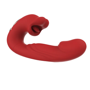Vibrador 3 em 1 Ponto G Slap Língua Mágica e Boca Estimulador Clitoriano