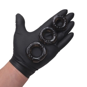 Anel Peniano em Silicone Flexível Kit com 3 Unidades