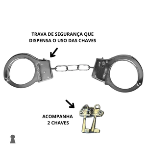 Algema Metálica Fantasia Carnaval
