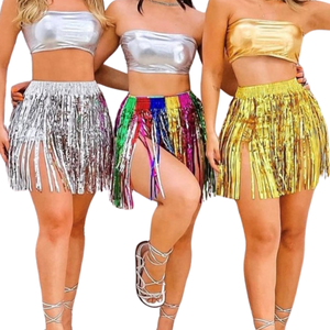 Saia de Fitilho Metalizado Bloquinho Carnaval