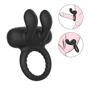 Anel Peniano com Vibrador Estimulador de Clitóris 10 Modos Recarregável
