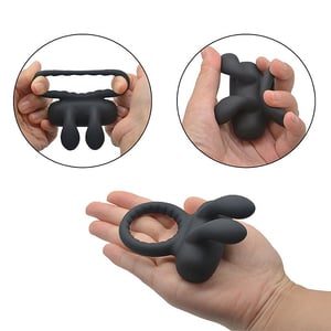 Anel Peniano com Vibrador Estimulador de Clitóris 10 Modos Recarregável