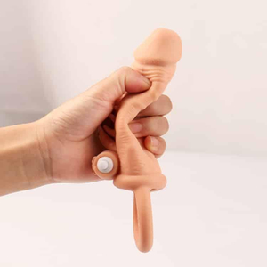 Capa Peniana Realista Expansiva com Vibrador Bullet