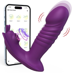 Vibrador com Sucção Clitoriana e Movimento Vai e Vem Ponto G e Controle via App