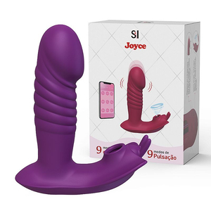 Vibrador com Sucção Clitoriana e Movimento Vai e Vem Ponto G e Controle via App