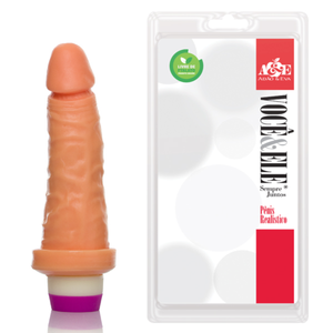 Pênis Realístico com Vibração Multivelocidade 14,5 x 4cm