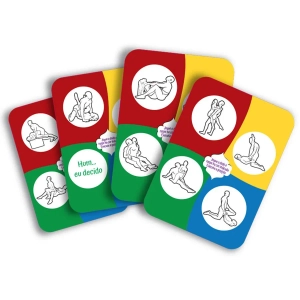Jogo para Casais Hétero Kama Sutra com Dado e Raspadinha de Posições