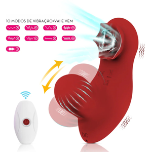 Vibrador Calcinha Estimulador Clitoriano e Vai e Vem Ponto G com Controle Remoto