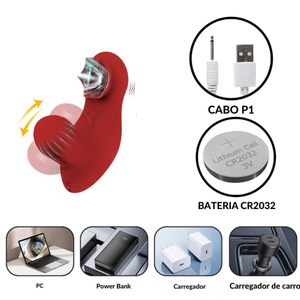 Vibrador Calcinha Estimulador Clitoriano e Vai e Vem Ponto G com Controle Remoto
