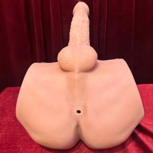 Masturbador Bunda Masculina Pênis Realista Escroto e Ânus com Abdômen Definido