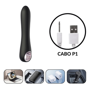 Vibrador Personal Alça com 10 Modos de Vibração Recarregável