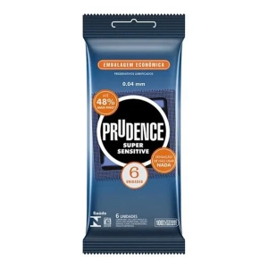 Preservativos Super Sensitive Extrafino Prudence 6 Unidades