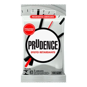 Preservativos Efeito Retardante Prolonga o Prazer Prudence 3 Unidades