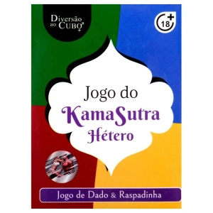 Jogo para Casais Hétero Kama Sutra com Dado e Raspadinha de Posições