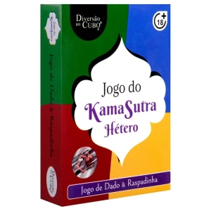 Jogo para Casais Hétero Kama Sutra com Dado e Raspadinha de Posições