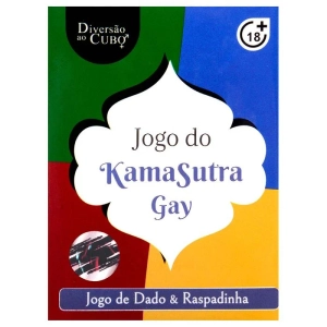 Jogo para Casais Gay Kama Sutra com Dado e Raspadinha de Posições