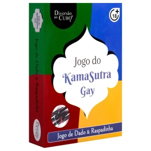Jogo para Casais Gay Kama Sutra com Dado e Raspadinha de Posições