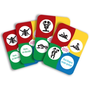 Jogo para Casais Lésbica Kama Sutra com Dado e Raspadinha de Posições