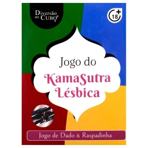 Jogo para Casais Lésbica Kama Sutra com Dado e Raspadinha de Posições
