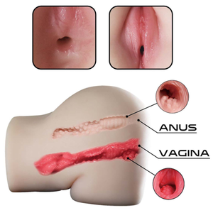 Masturbador Realístico Bunda com Vagina e Ânus Texturizados